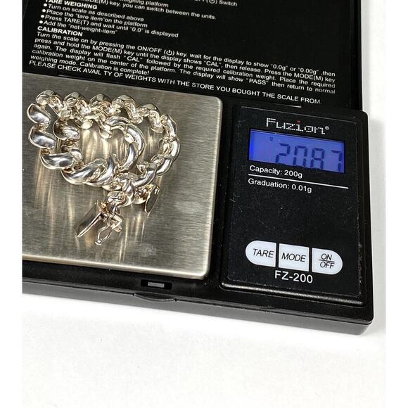 925 Italy Sterling Silver Bracelet Tennis 20.87g 7.5” - Picture 13 of 15